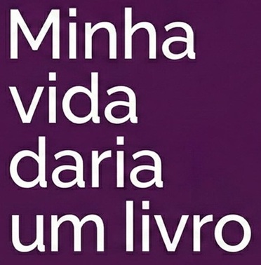 Logo Minha Vida Daria Um Livro